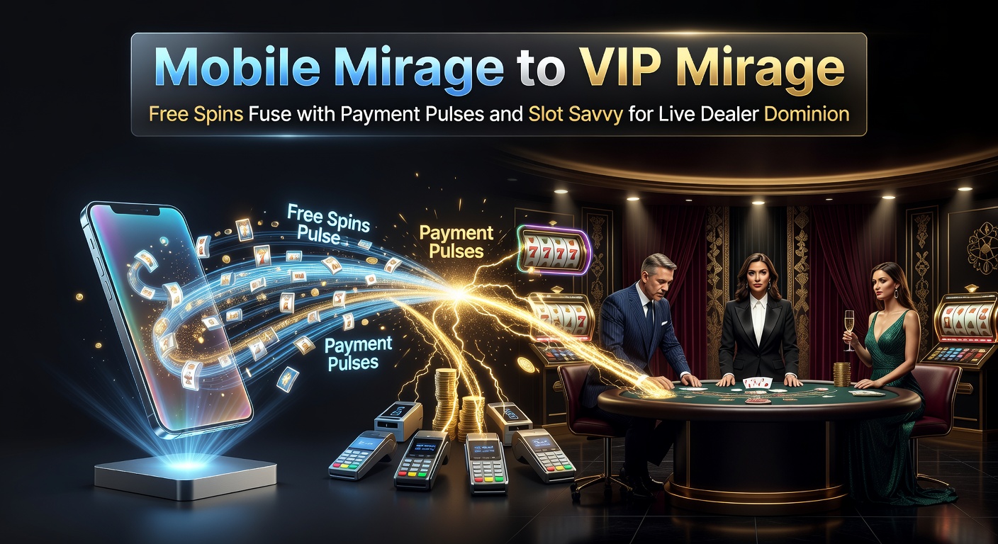 A vibrant mobile screen showing free spins on slots transitioning to a luxurious live dealer table with VIP badges glowing