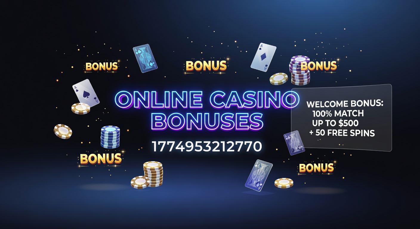 Colorful array of online casino bonus icons including free spins wheels, deposit match graphics, and cashback symbols glowing on a sleek digital interface