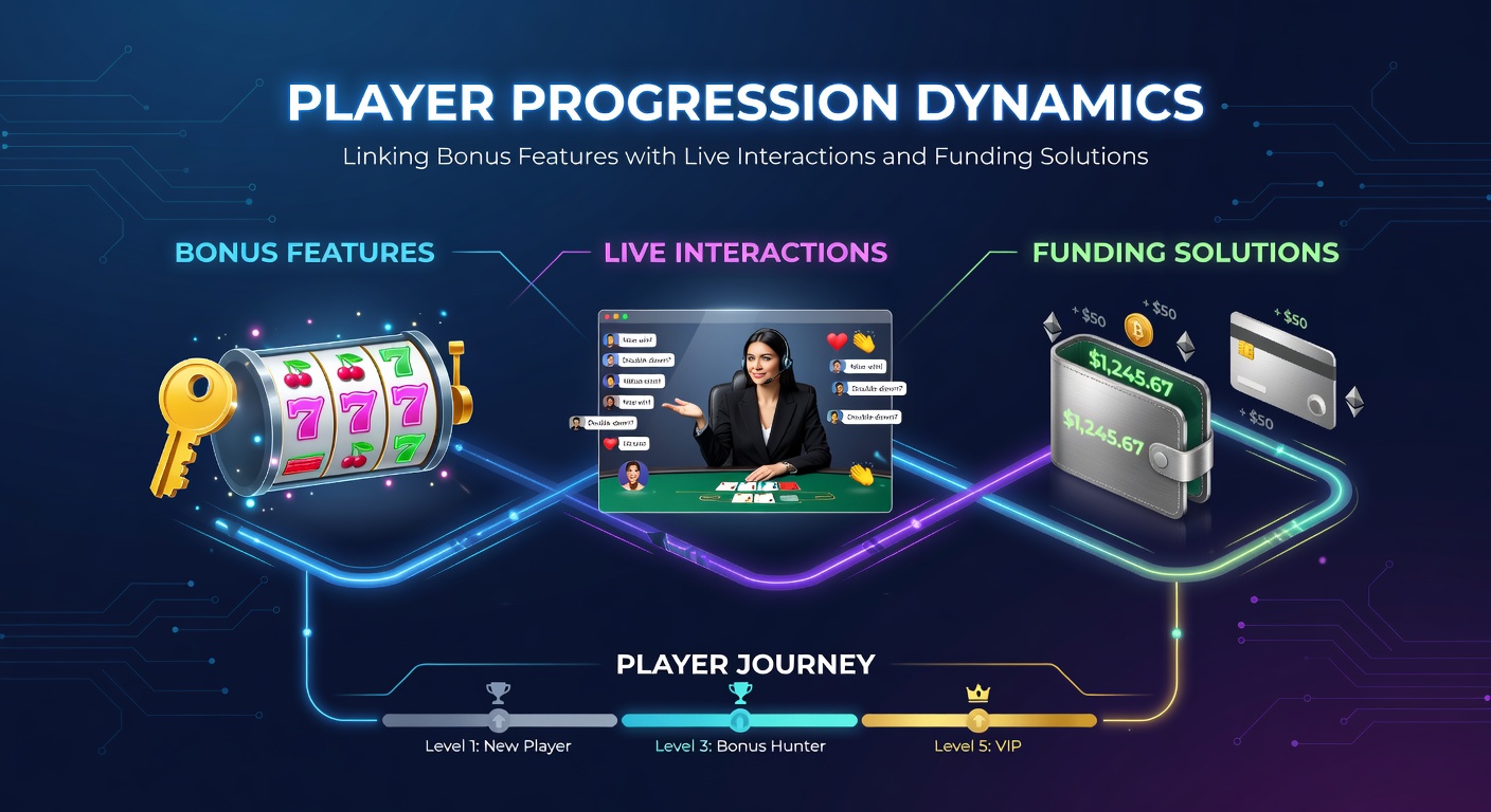 Digital interface showing player progression through bonus features and live interactions in an online betting environment