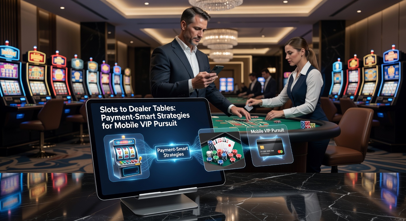 Close-up of a smartphone interface showing payment options flowing from slot wins to live dealer bets, with VIP progress bar filling up amid glowing transaction confirmations