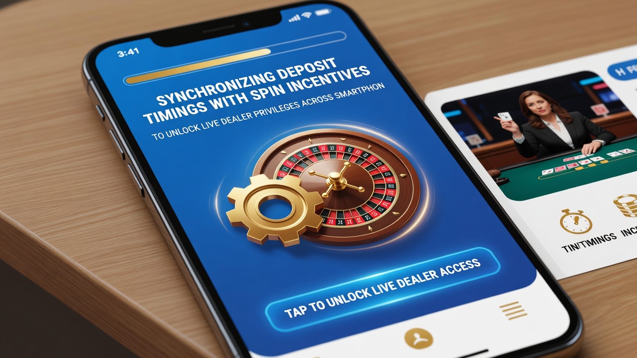 Mobile live dealer interface showing unlocked privileges after synchronized deposit and spin activity