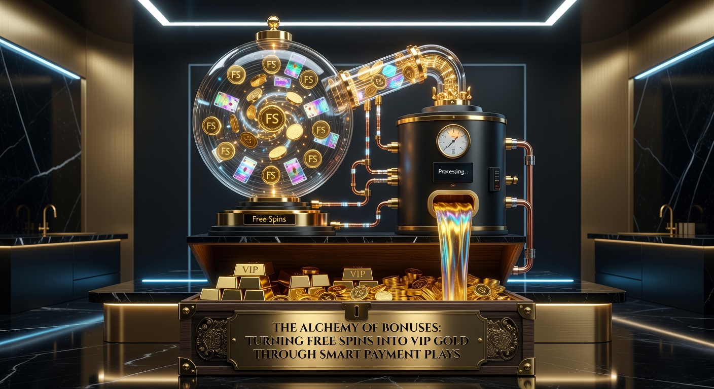 Vibrant casino interface showing free spins activating on a slot machine with golden VIP icons emerging in the background